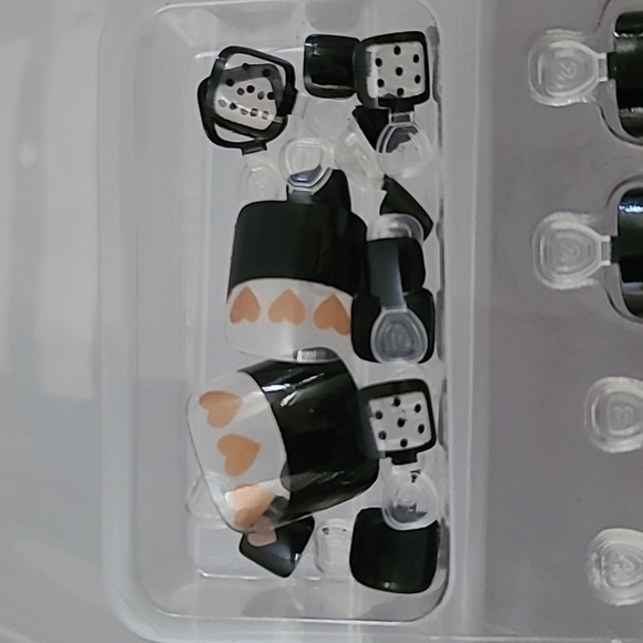 2/$16 Hearts French Manicure Press On Toenails - Picture 12 of 14